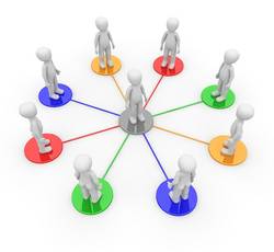 Netzwerkarbeit symbolisch